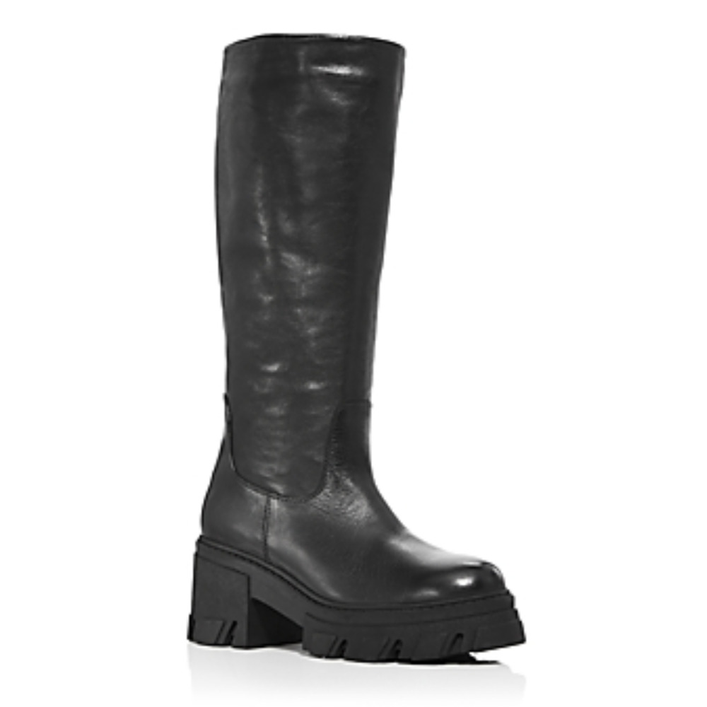 Aqua Women's Goal Platform Boots Black Size 7M/37EU 240202